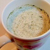 バリスタで　あんずよもぎ金胡麻カプチーノ♪